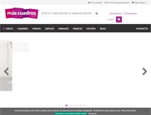 Tablet Screenshot of mascuadros.com